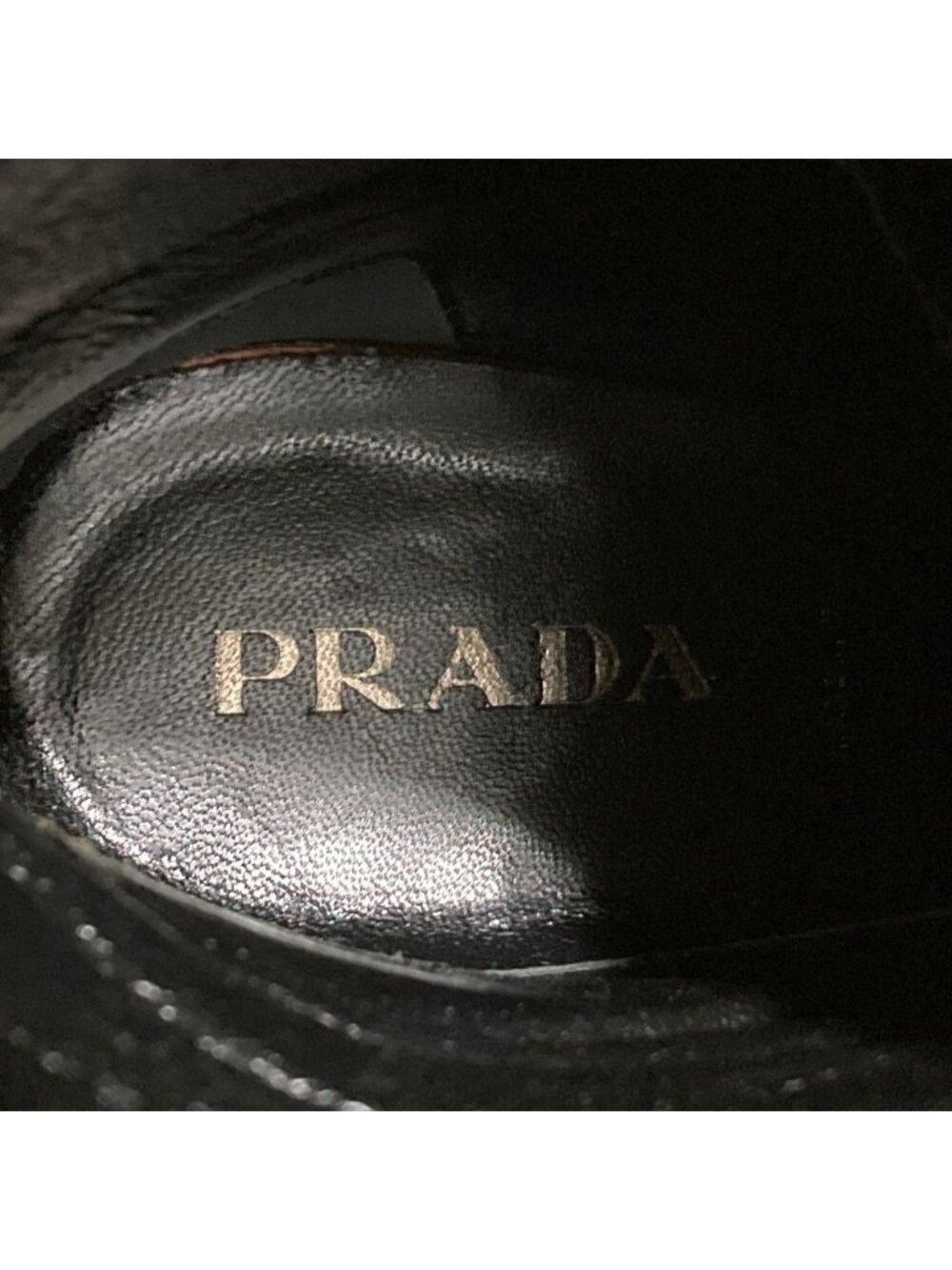 Prada Pointed Toe Suede Short Boots Black - Picture 10 of 14